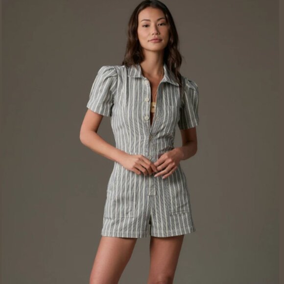 Brand New The Kit Utility Romper by Pilcro - Picture 1 of 4
